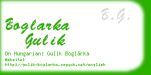 boglarka gulik business card